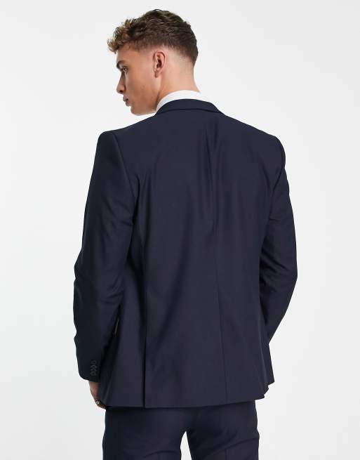 River island best sale navy suit