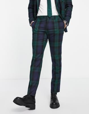 tartan trousers skinny fit