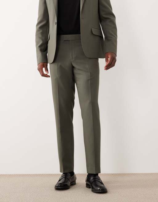 River Island skinny suit pants in green, 2 of 5