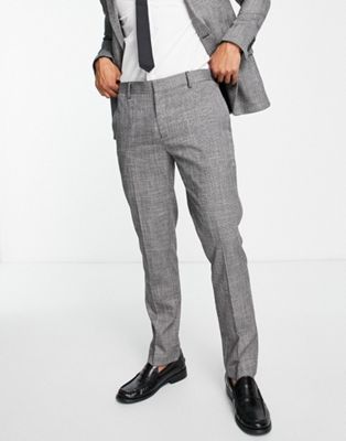 River Island skinny suit trousers in hounds tooth
