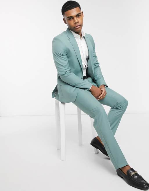 Mint green trouser clearance suit