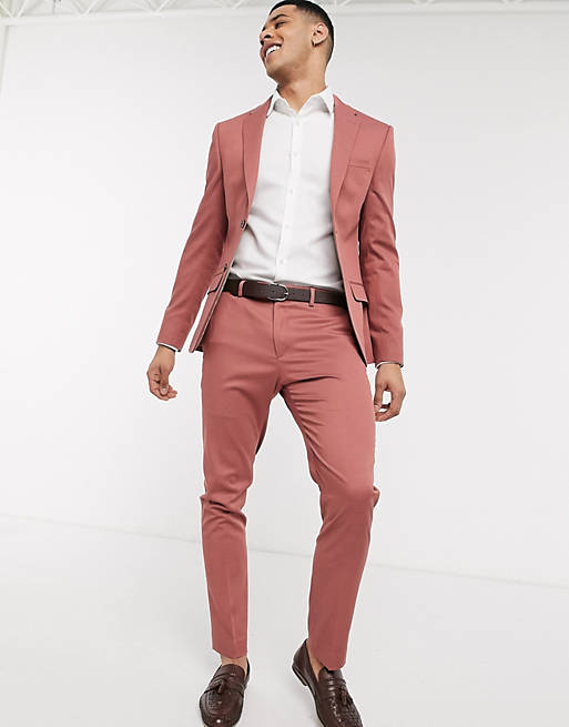 River Island skinny trousers in pink