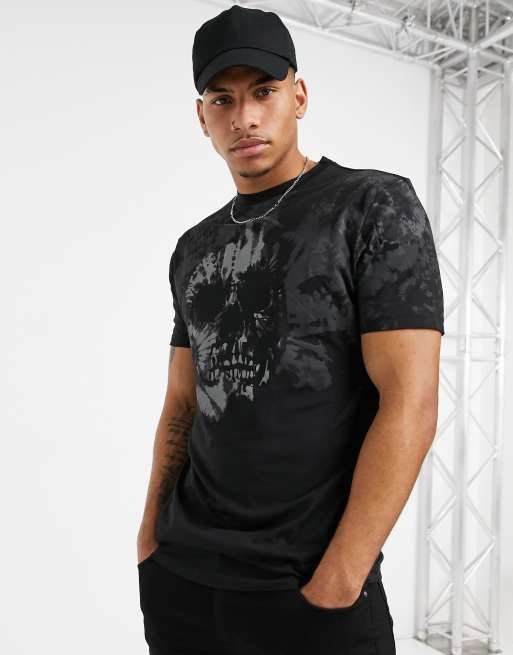 River island skull t hot sale shirt