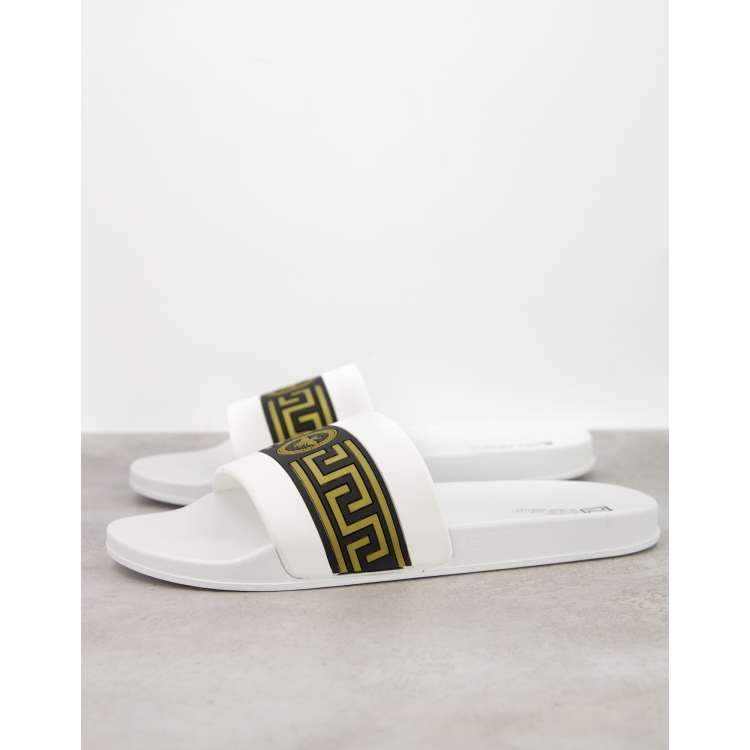 River Island sliders in white