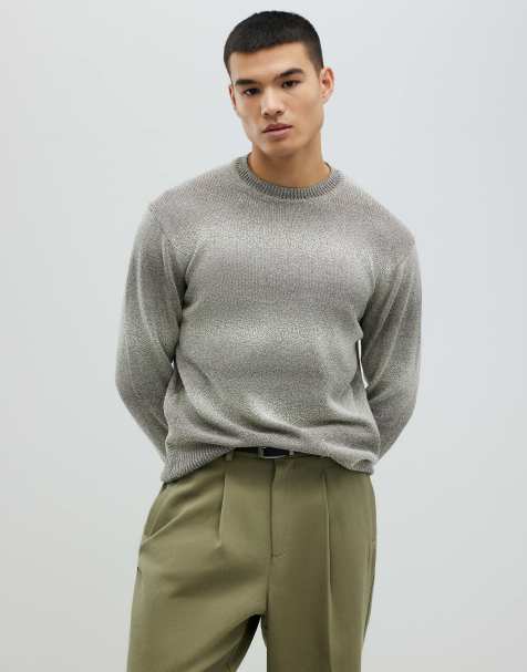 River Island Slim fit gradient jumper in green - light - view 1