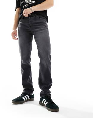 River Ribbed Pull On Jean - Black