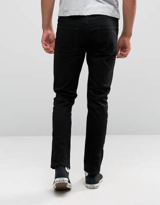 river island mens black skinny jeans