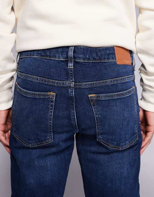 Jeans River Island Arc Leg - Taille 30/30, Bleu Foncé Délavé, Occasion Très Bon État