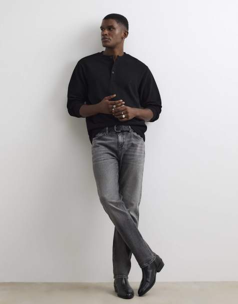 River Island Slim Fit Jeans In Grey  - view 1