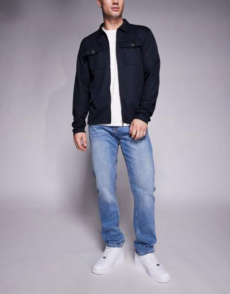 River Island slim fit jeans in mid wash blue