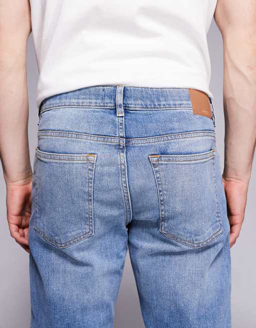 River Island slim fit jeans in mid wash blue, 5 of 5