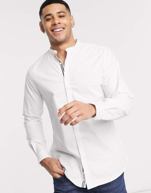 Slim fit white 2024 shirt river island