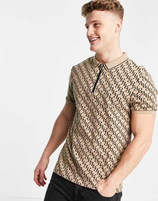 River island mens sales polo