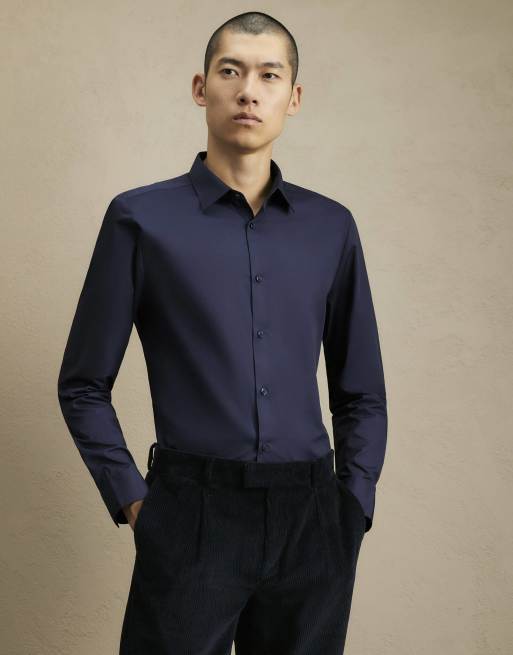 River Island Slim fit shirt in navy, 2 of 4
