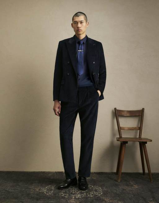 River Island Slim fit shirt in navy, 3 of 4