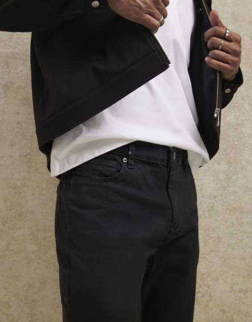 River Island Slim fit stretch essential jeans in black, 2 of 4