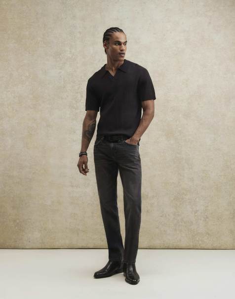 River Island Slim fit stretch jeans in black - view 1