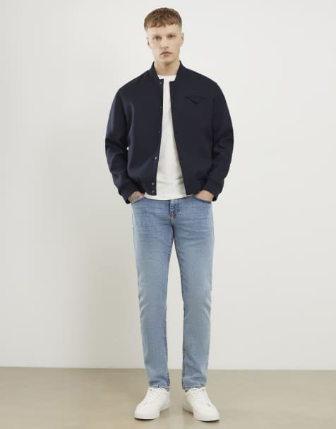River Island Slim fit stretch jeans in medium blue - view 1