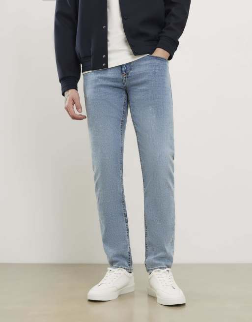 River Island Slim fit stretch jeans in medium blue , 3 of 4