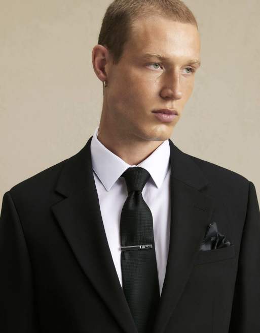 River Island Slim fit suit jacket in black, 3 of 4