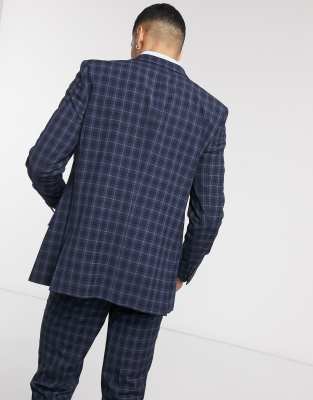 river island mens navy suit