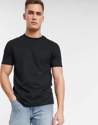 slim black t shirt