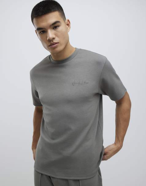 River Island Slim fit t-shirt in khaki - light - view 1