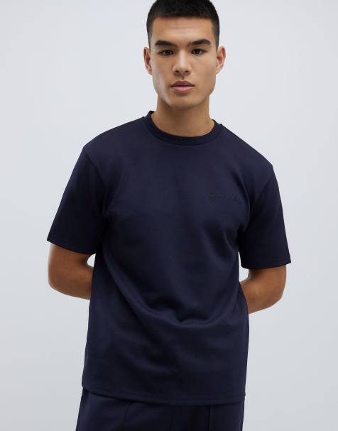 River Island Slim fit t-shirt in navy