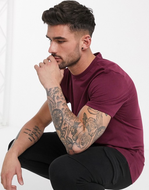 River Island slim fit t-shirt in red