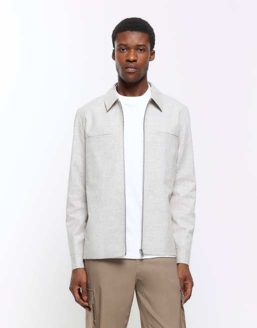 Grey thin jacket sale