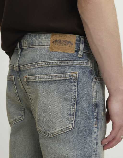River Island Slim fit washed ripped jeans in light blue, 2 of 4