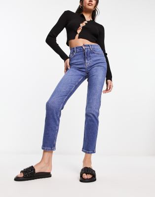 River Island slim jean in medium blue denim