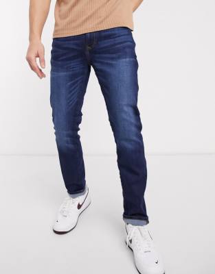 dark blue slim jeans