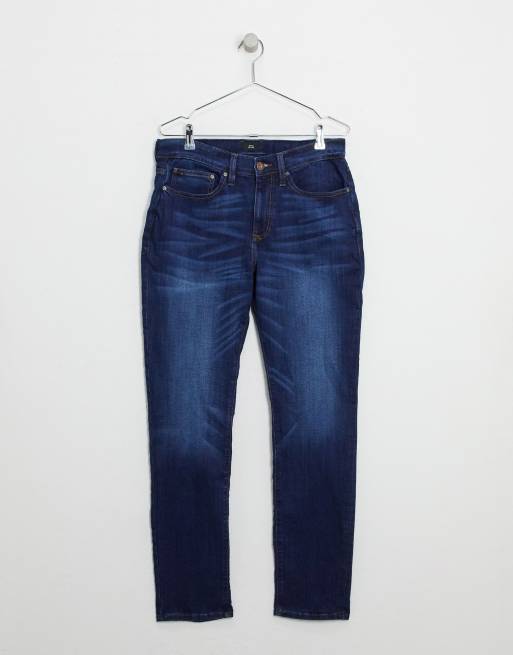 River Island slim jeans in dark blue, 4 of 4