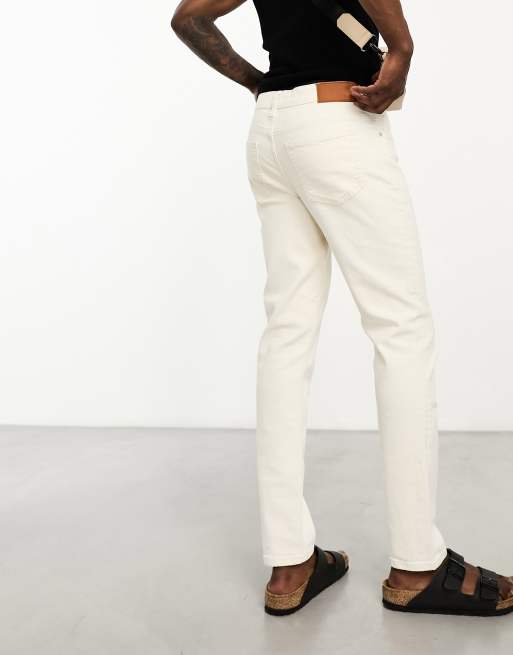 River island store mens white jeans