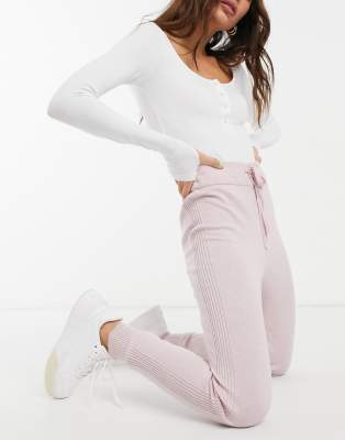 light pink joggers