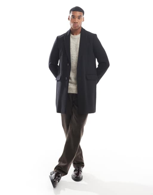 Skinny fit overcoat online