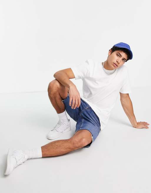 River Island slim tshirt in white ASOS
