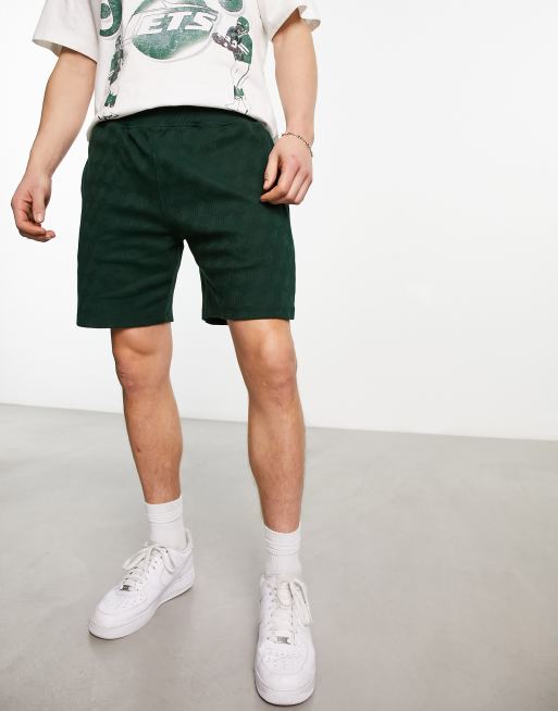 Mens dark 2025 green shorts