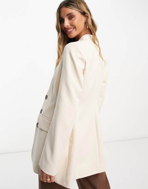Cream blazer river island best sale