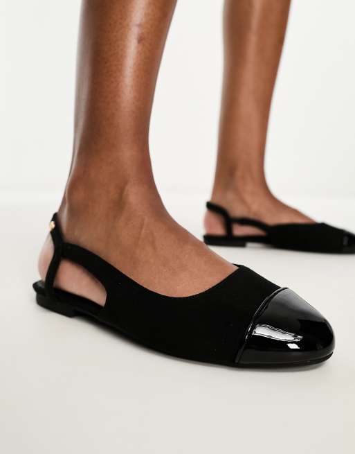 River island store black flat shoes