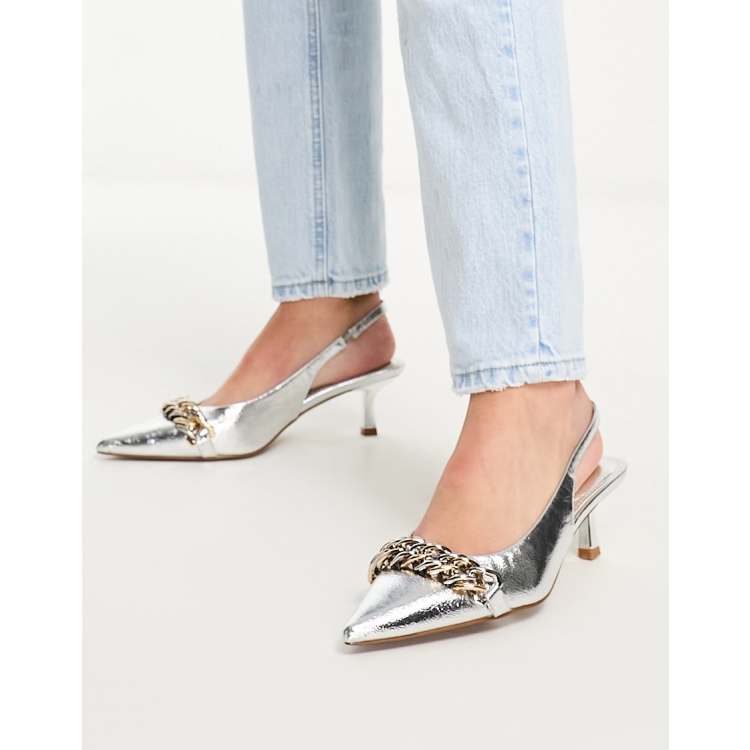 River island store silver shoes