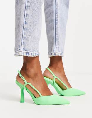 River island green shoes store