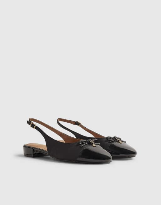 River Island Slingback toecap flats in black, 2 of 3