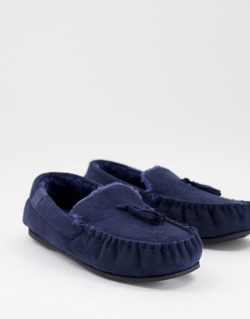 River Island slippers in navy