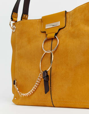 yellow slouch bag