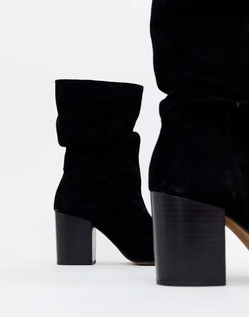 river island black slouch boots