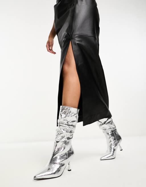 Silk thigh high on sale boots