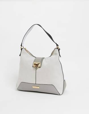 river island slouch bag grey