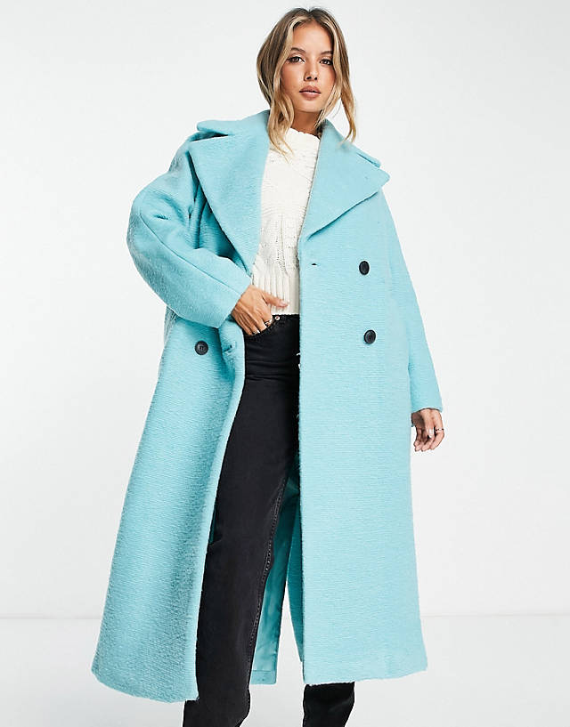 River Island - slouch tailored coat in blue